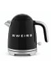 SWEISS Vintage Wasserkocher 1L schwarz KTS9