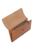 SID & VAIN Leder-Geldbörse echt Leder Geldbeutel Damen groß natural-hell-tan in beige