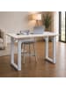 VCM  Bartisch Salia Stehtisch 138 x 80 Salia in Silber / Weiß