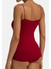 Hanro Spaghetti Top Moments in Red dahlia