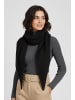 Faera Weicher Strickschal mit dezenter Struktur in Schwarz