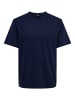 Only&Sons Weiches Rundhals T-Shirt Kurzarm ONSSMART Basic Shirt in Blau-2