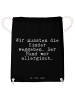 Mr. & Mrs. Panda Turnbeutel Wir mussten die Kinder... mit Spruch in Schwarz