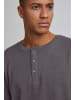 BLEND Langarmshirt BHNOBLE Tee - 20712117  Langarmshirt mit kleiner Knopfleiste in Grau