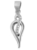 Adeliás Damen Anhänger – Anhänger aus 925 Silber mit Zirkonia in silber