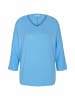 Tom Tailor Kurzarmpullover für Damen in hell-blau