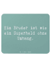 Mr. & Mrs. Panda Mauspad Spruch Bruder Superheld mit Spruch in Meeresbrise