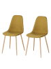 home24 Polsterstuhl Iskmo III in Currygelb
