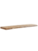 FineBuy Wandregal in Braun / Akazie / 120x26x4