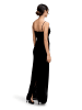 Vera Mont Abendkleid mit Spitzeneinsatz in Schwarz