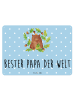 Mr. & Mrs. Panda tafel Bär König mit Spruch in Blau Pastell