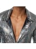 tectake Zweiteiliges Kostüm im Disco-Outfit, grau/weiß