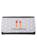 Mr. & Mrs. Panda Brieftasche Damen Streichhölzer mit Spruch in Grau Pastell