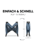 Hauck Reisebett & Laufgitter Sleep N Play SQ Set (mit Komfort-Matratze in blau