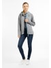 Schmuddelwedda Funktionsjacke in Grau Melange Dunkelaqua-280