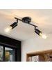 ZMH Deckenleuchte in Schwarz 2-flammige E27 schwenkbar Vintage Deckenstrahler