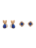 faina Women Jewelry Set in rose gold navy
