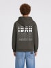 Petrol Industries Lockerer Hoodie mit Print ironrun in Grau