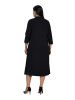 Ulla Popken Midikleid in schwarz