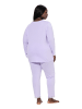 Ulla Popken Pyjama in zartes lavendel
