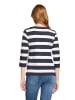 Betty Barclay Basic Shirt mit Aufdruck in Dunkelblau/Weiß