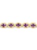 Rafaela Donata Armband Sterling Silber gelbvergoldet Amethyst in gelbgold