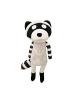 Crochetts Waschbär in Schwarz und Grau – (B)36 x (H)13 x (T)14 cm