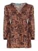 TOOCHE Kleid "Autumn Flowers" in braun