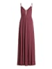 Vera Mont Abendkleid mit Lurexfaden in Grey/Dark Red
