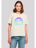 F4NT4STIC Tee I BELIEVE UFO Alien Raumschiff Retro in Whitesand