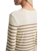 Marc O'Polo Gestreiftes Longsleeve slim in Medium Brown