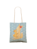 Mr. & Mrs. Panda Shopping Bag Fuchs Mama ohne Spruch in Blau Pastell