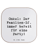 Mr. & Mrs. Panda Getränkeuntersetzer Spruch Onkel Familien-DJ mi... in Weiß