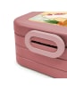 Mr. & Mrs. Panda Bentobox Einhorn Yoga Design ohne Spruch in Rot Pastell