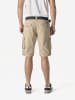 KOROSHI Herren cargo baumwollshorts in beige
