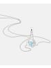 Diamant L'éternel Halskette aus 375 Weißgold mit 0.31 Karat Diamant mit Topas
