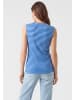usha BLUE LABEL Women T-Shirt in Sky Blue Stripes