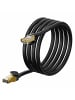 Baseus Speed Seven Netzwerkkabel RJ45 10Gbps 2m schwarz in Schwarz