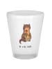 Mr. & Mrs. Panda Schnapsglas Otter Blumenstrauß ohne Spruch in Transparent
