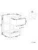 Beliani Nachttisch ESTO in Braun - (W) 35 x (H) 51 x (L) 29 cm