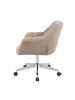 DUBI Möbel 2er-Set: Bürostuhl Mika-Nio in Beige - (B)65 x (H)79 x  (T)66 cm