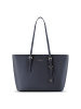 Lazarotti Bologna Leather XL Shopper Tasche Leder 35 cm in navy