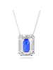 Swarovski Halskette für Damen in blau