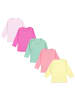 TupTam Baby Mädchen Langarmshirt 5er Pack in gelb/grün