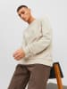 Jack & Jones Basic Sweater Sweatshirt Pullover JJEBRADLEY in Sand
