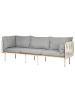 Beliani Gartensofa SENISE in Grau/Weiß - (W) 225 x (H) 85 x (L) 60 cm