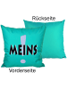 JACK Outdoor Dekokissen Motiv 50x50cm Meins in Türkis