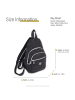 Bag Street Cityrucksack, Freizeitrucksack Nylon schwarz ca. 21cm breit ca. 35cm hoch