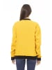 Baldinini Trend Zweifarbig Gelb Baumwolle Damen Hoodie