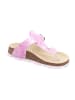 superfit Tieffußbett Pantolette FUSSBETTPANTOFFEL in Rosa/Silber